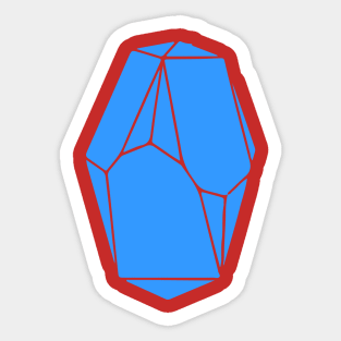 blue ice cube Sticker